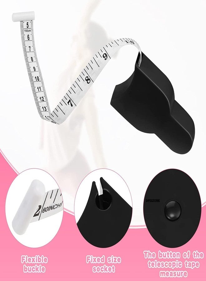 DPISZONE Retractable body measuring ruler automatic telescopic tape Ergonomic Design Fitness Measuring Tape For Measuring Bust Body Fat Measuring Waist Thigh Ruler Measure (Multi) - Image 4